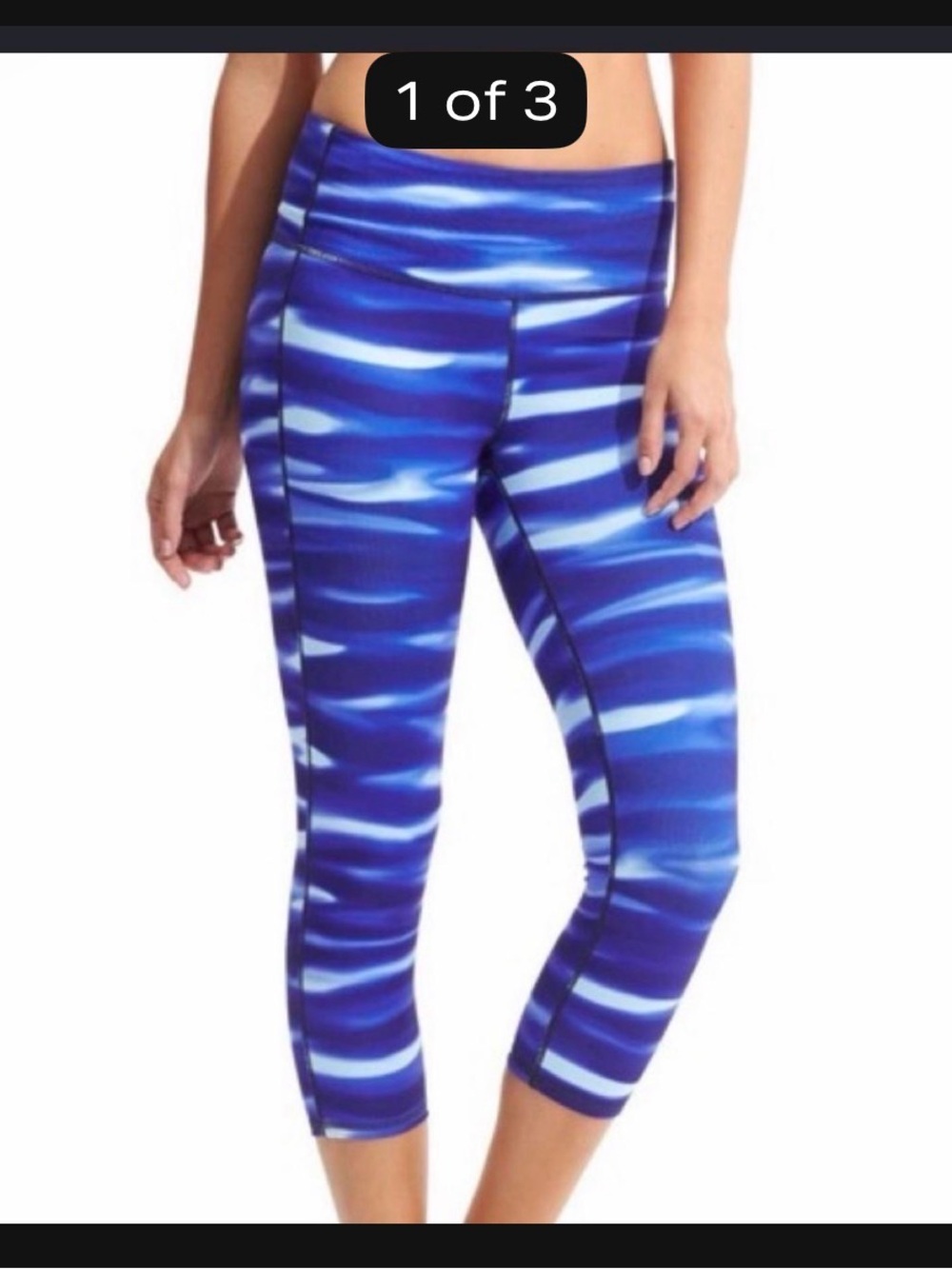 Athleta Blue Wave Capri Leggings